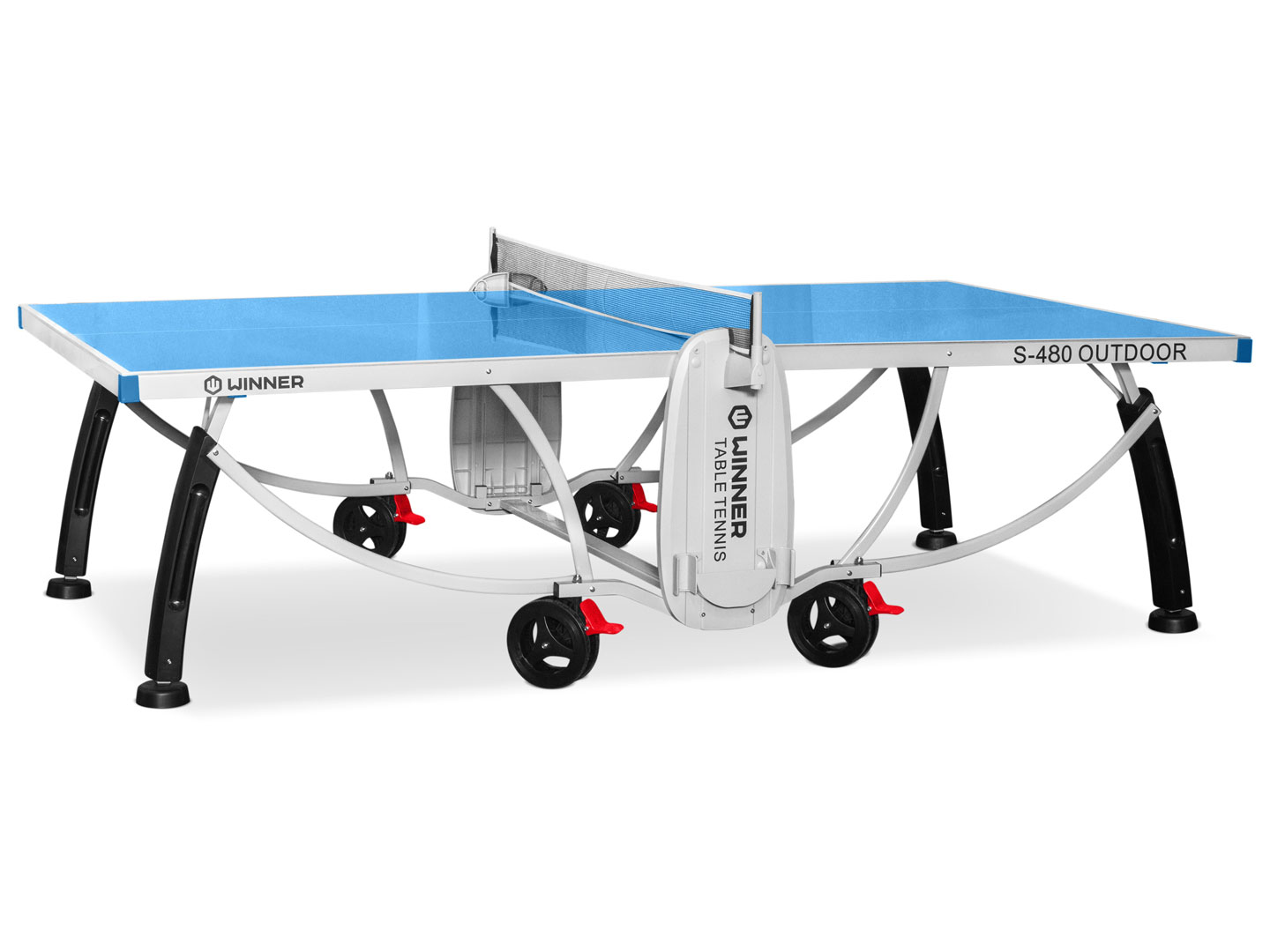 Теннисный стол всепогодный «Winner S-480 Outdoor» (274 х 152,5 х 76 см) с сеткой