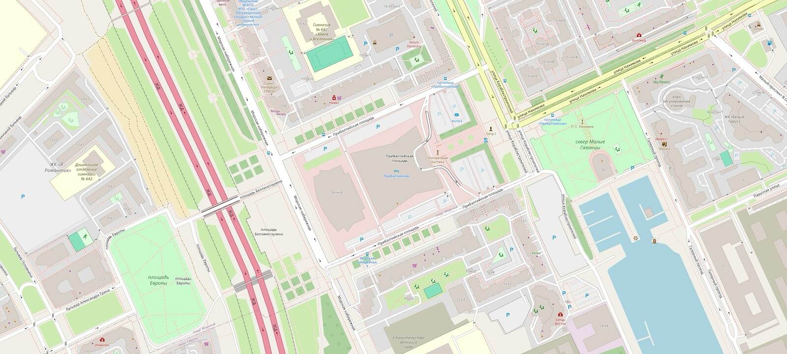 Карта: Санкт-Петербург, улица Кораблестроителей, 14