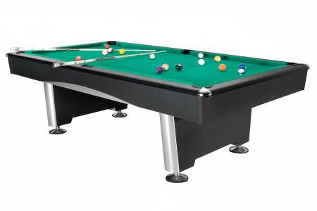 Бильярдный стол для пула Dynamic Billard "Triumph" 8 футов (черный) в комплекте, аксессуары и сукно
